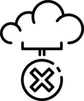 Cloud icon symbol vector image. Illustration of the hosting storage design image