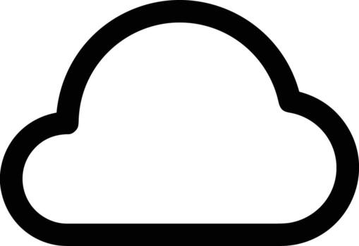 Cloud icon symbol vector image. Illustration of the hosting storage design image