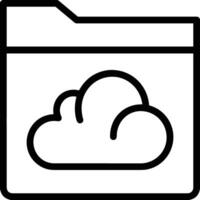 Cloud icon symbol vector image. Illustration of the hosting storage design image