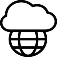 Cloud icon symbol vector image. Illustration of the hosting storage design image