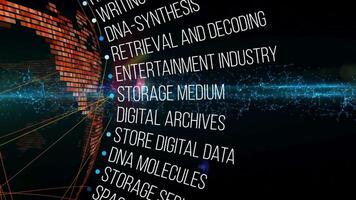 Tech data storage business concept video