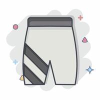 Icon Short. related to Skating symbol. comic style. simple design illustration vector