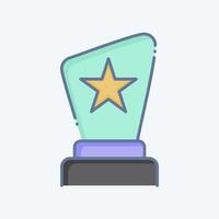 Icon Award. related to Entertainment symbol. doodle style. simple design illustration vector