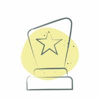 Icon Award. related to Entertainment symbol. Color Spot Style. simple design illustration vector