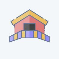 Icon House. related to South Africa symbol. doodle style. simple design illustration vector