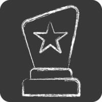 Icon Award. related to Entertainment symbol. chalk Style. simple design illustration vector