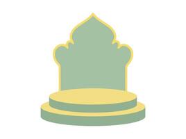 Ramadhan Kareem Podium Stage Background vector