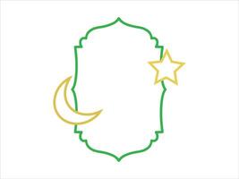 Ramadan Frame Background with Star Moon vector