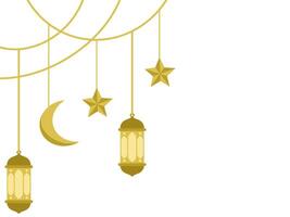 Lantern Frame Ramadhan Kareem Background vector