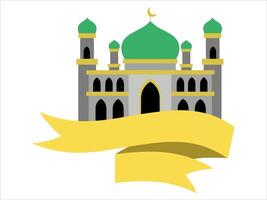 Mosque Ramadan Kareem Background Illustration vector