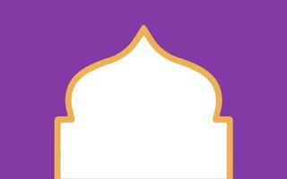 Ramadhan Mubarak Frame Background Illustration vector