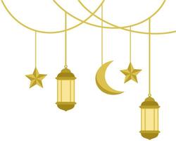 Ramadhan Lantern Frame Background Illustration vector