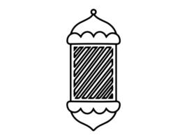 Hand Drawn Islamic Ramadhan Mubarak Lantern vector