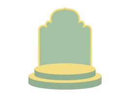 Podium Frame Eid Al Fitr Background vector