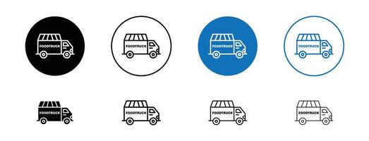 Food truck icon vector