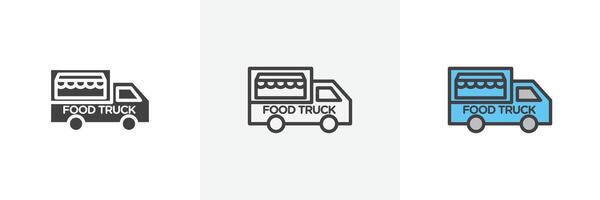 Food truck icon vector