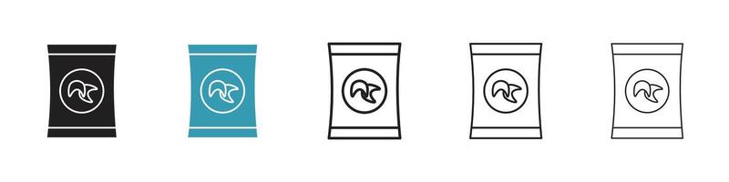 Potato chips icon vector