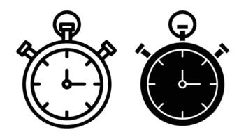 Stop watch icon vector