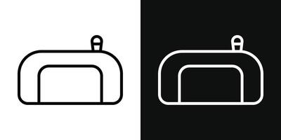 Cosmetic bag icon vector