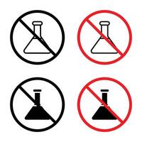 Chemical free sign vector