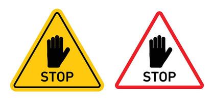 Stop security sign vector