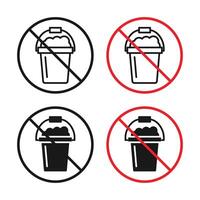 Cleaning bucket with sponge sign vector