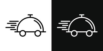 Food delivery icon vector