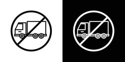 No truck sign vector