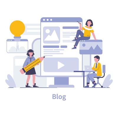 Internet mass media concept. Flat vector illustration.