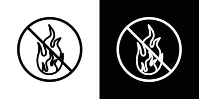 No fire sign vector