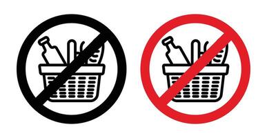 picnics son prohibido firmar vector