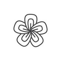 Araliya flower icon vector