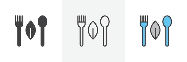 Healthy food icon vector