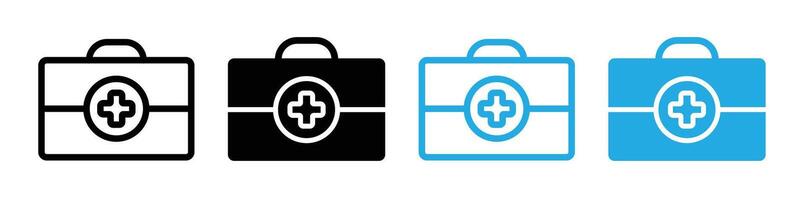 First aid box icon vector