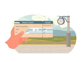 Ticket to Travel. vector