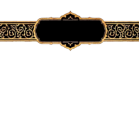 Islamic frame border traditional persian decorative element png