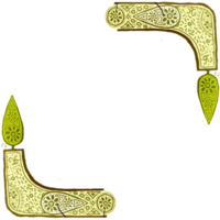 Islamitisch kader grens traditioneel Perzisch decoratief element png