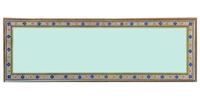 Islamic frame border traditional persian decorative element png