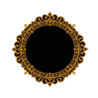 Islamic frame border traditional persian decorative element png