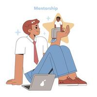 Mentorship concept. Vector illustration.