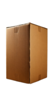 AI generated cardboard box isolated transparent background PNG