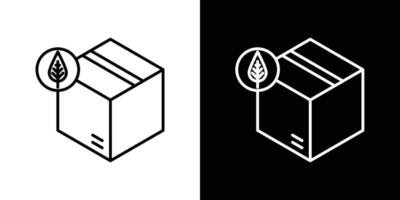 Eco packaging icon vector