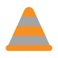 Traffic Cone Vector Flat Icon