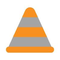 Traffic Cone Vector Flat Icon