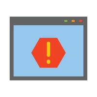 Error Vector Flat Icon