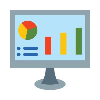 Web Analytics Vector Flat Icon