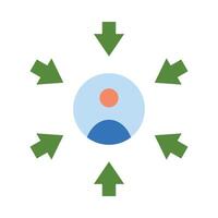 User Centered Design Vector Flat Icon