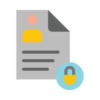 Personal Data Vector Flat Icon