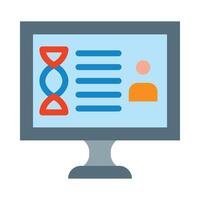 Genetic Data Vector Flat Icon