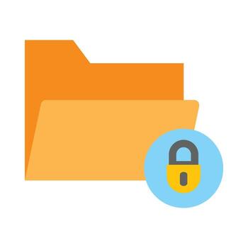 Encrypted Data Vector Flat Icon